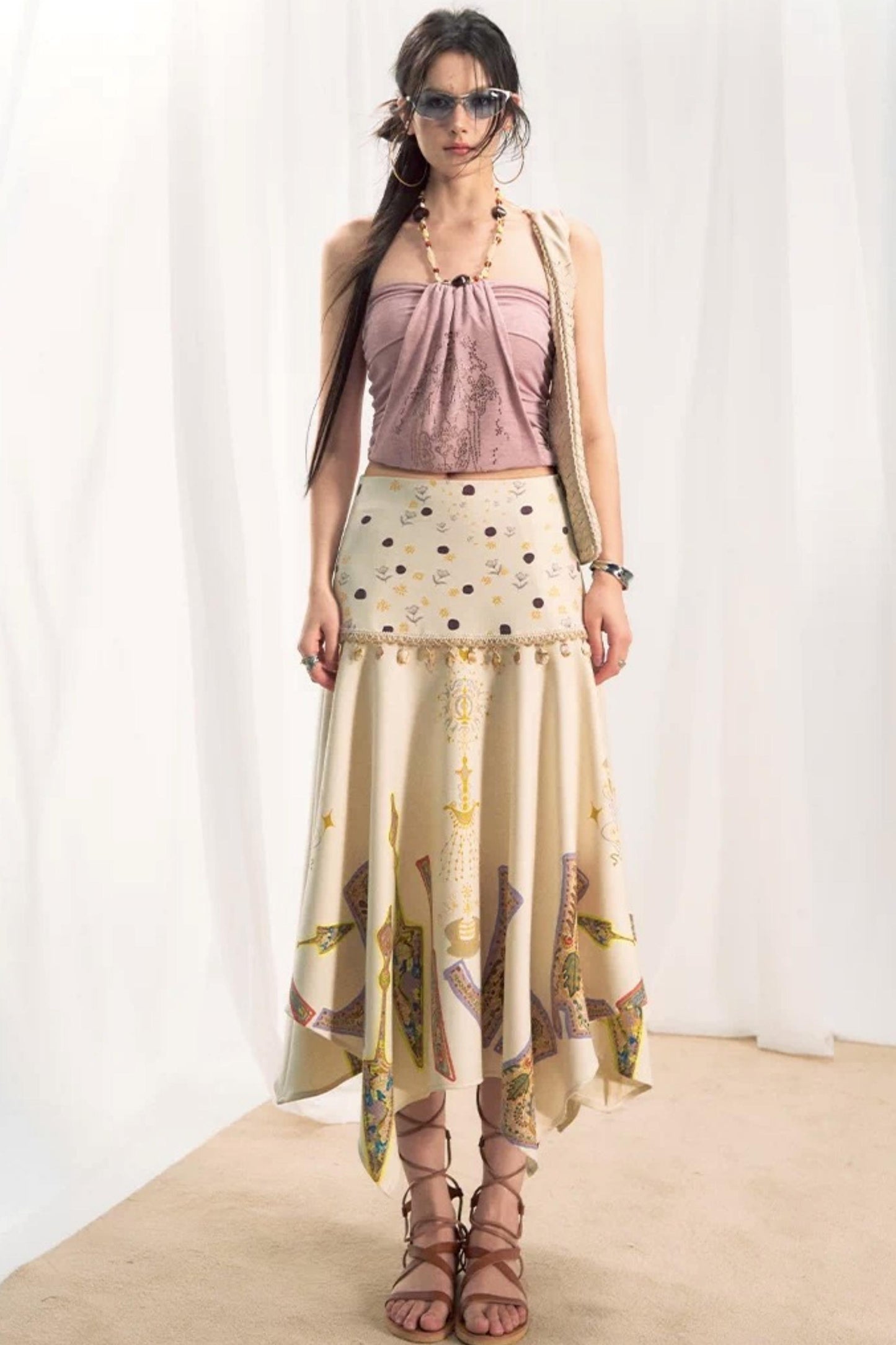 Tannite Shell Tassel Skirt