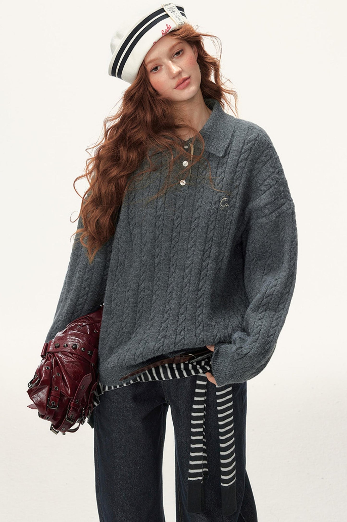 Winter Cable Knit Top