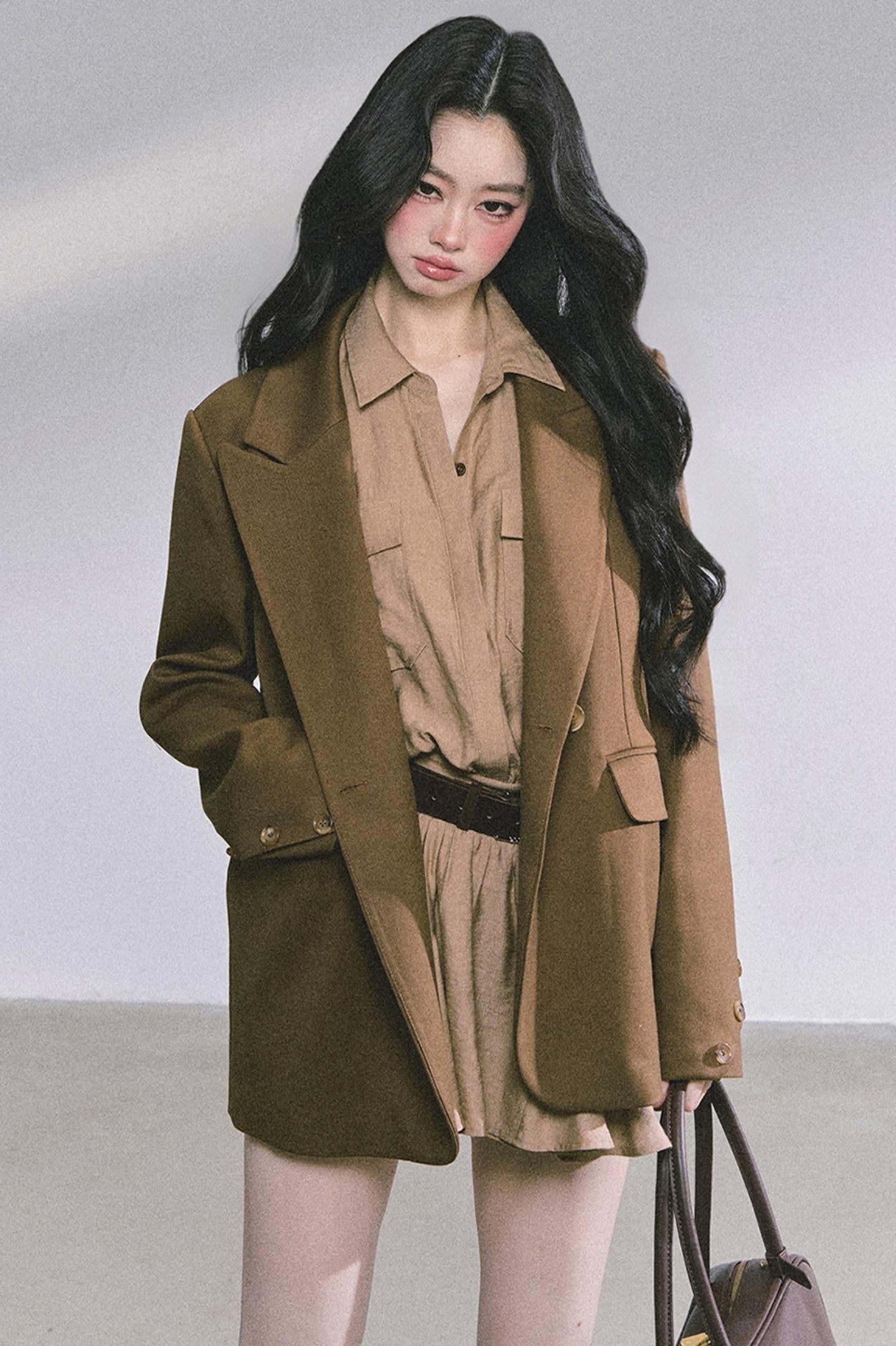 High Wisdom Cargo Dress & Shawl Set