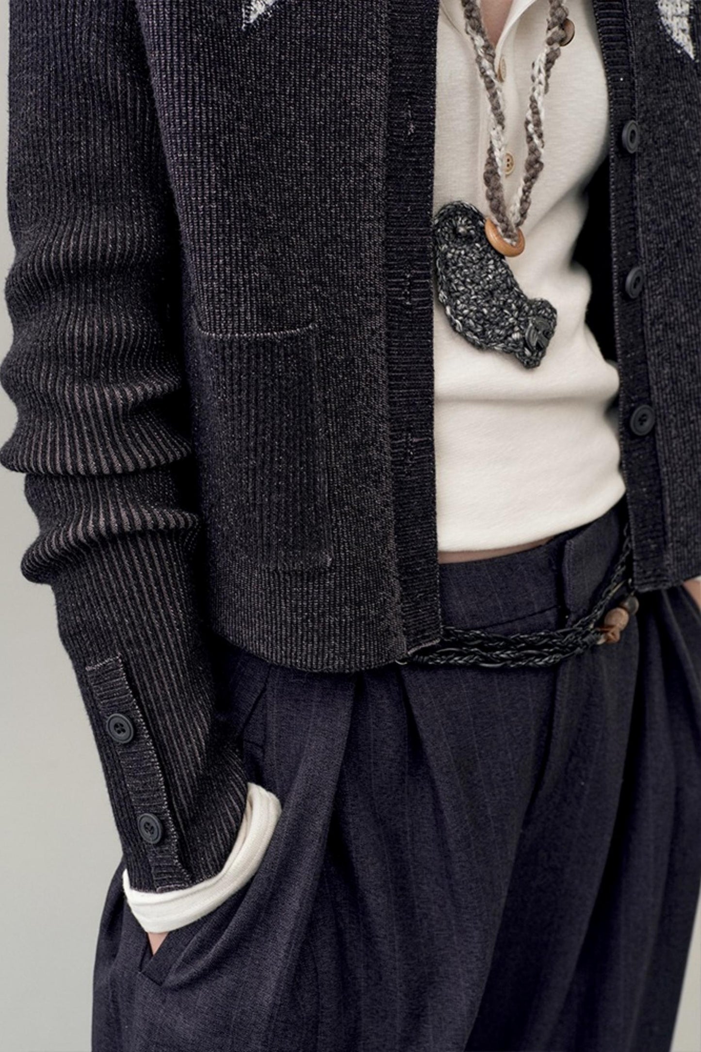 Feather Shadow Knitted Cardigan