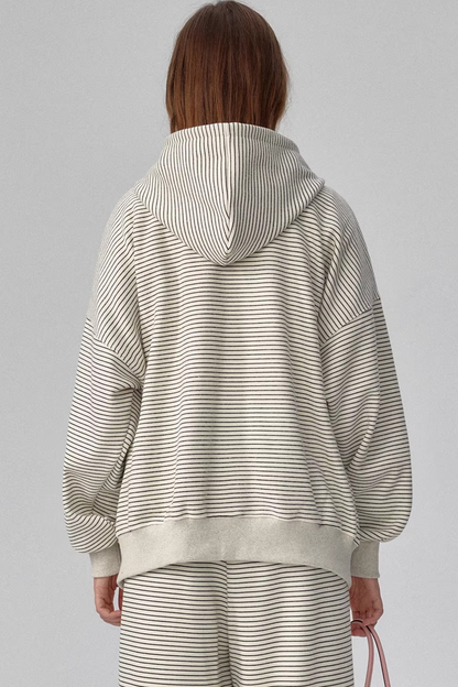 Off-White Striped Hooded Jacket Set-Up