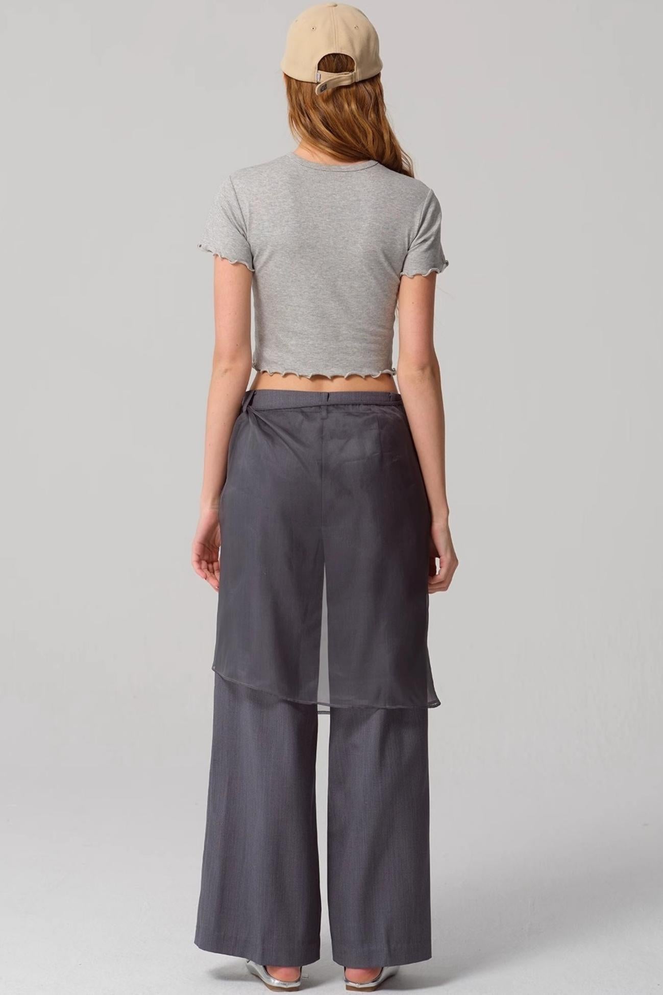 Lace Embroidered Slim Fit Top