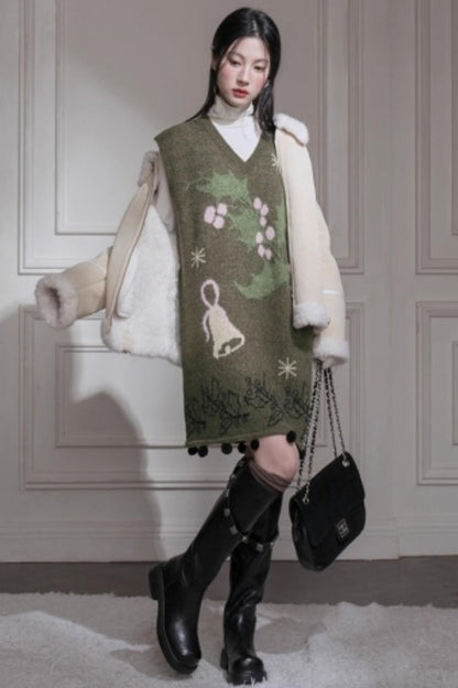 Pine Needle Knit Dress