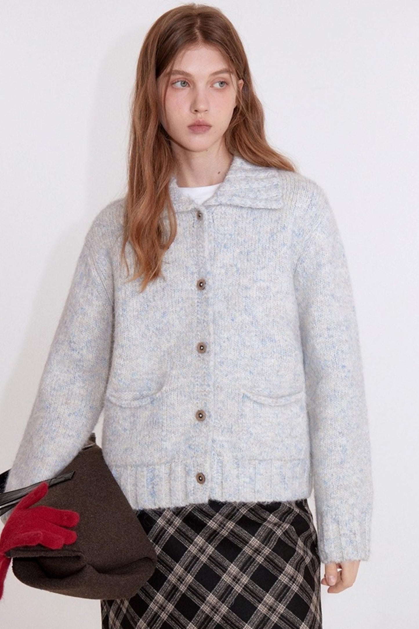 Velvet Wood Grain Cardigan