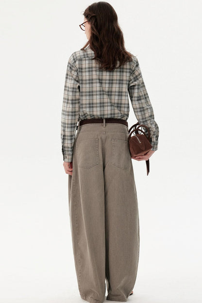 Autumn Vintage Layered Long-Sleeved Shirt