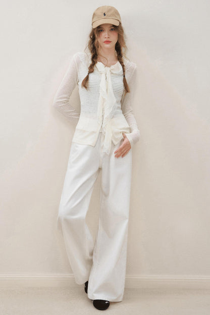 White Luxe Lace Cardigan