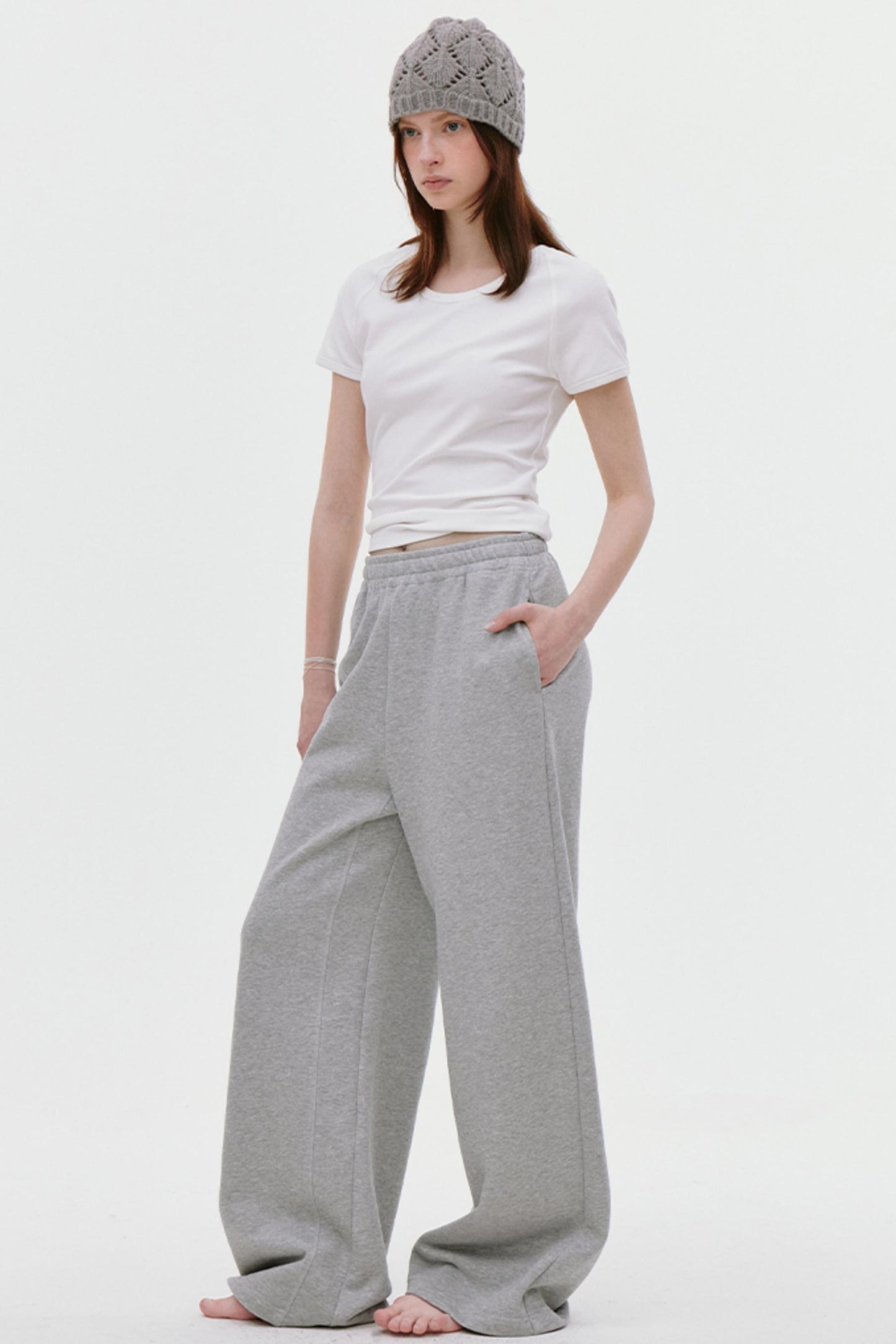 Sporty Split-Leg Pants