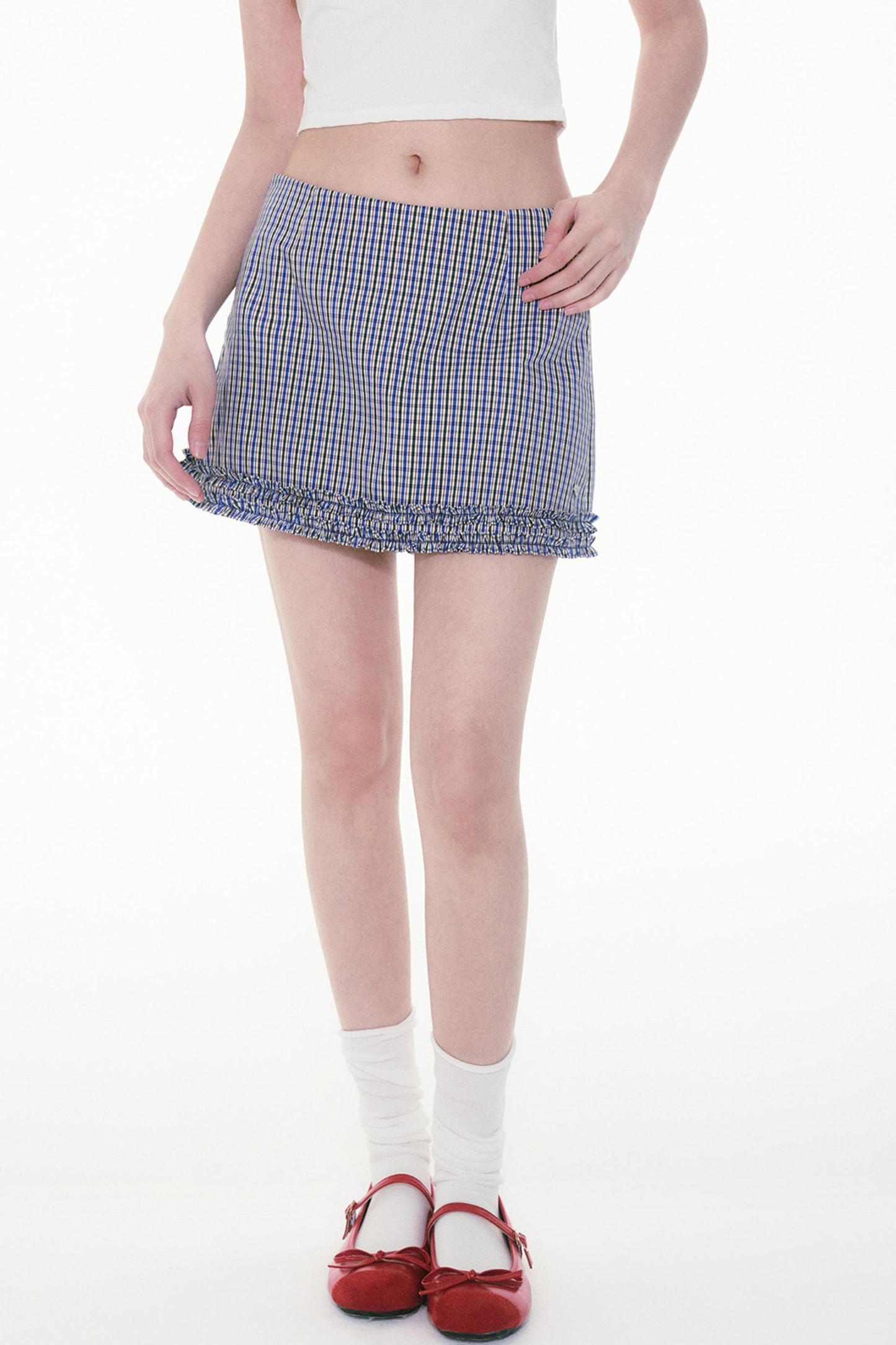 Plaid A-line Skirt