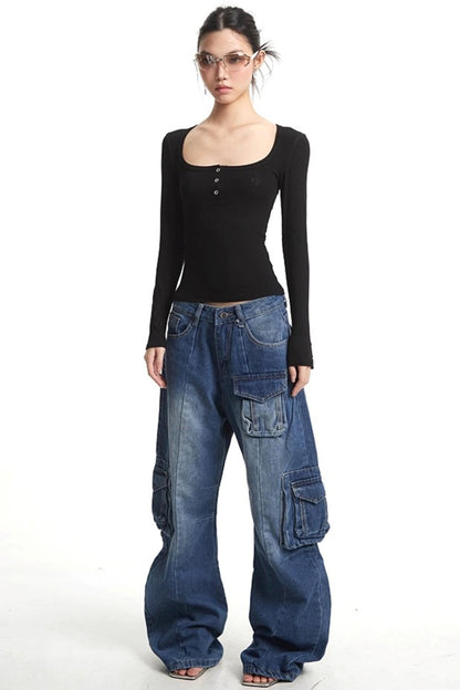 Stretch U-Neck Shirt