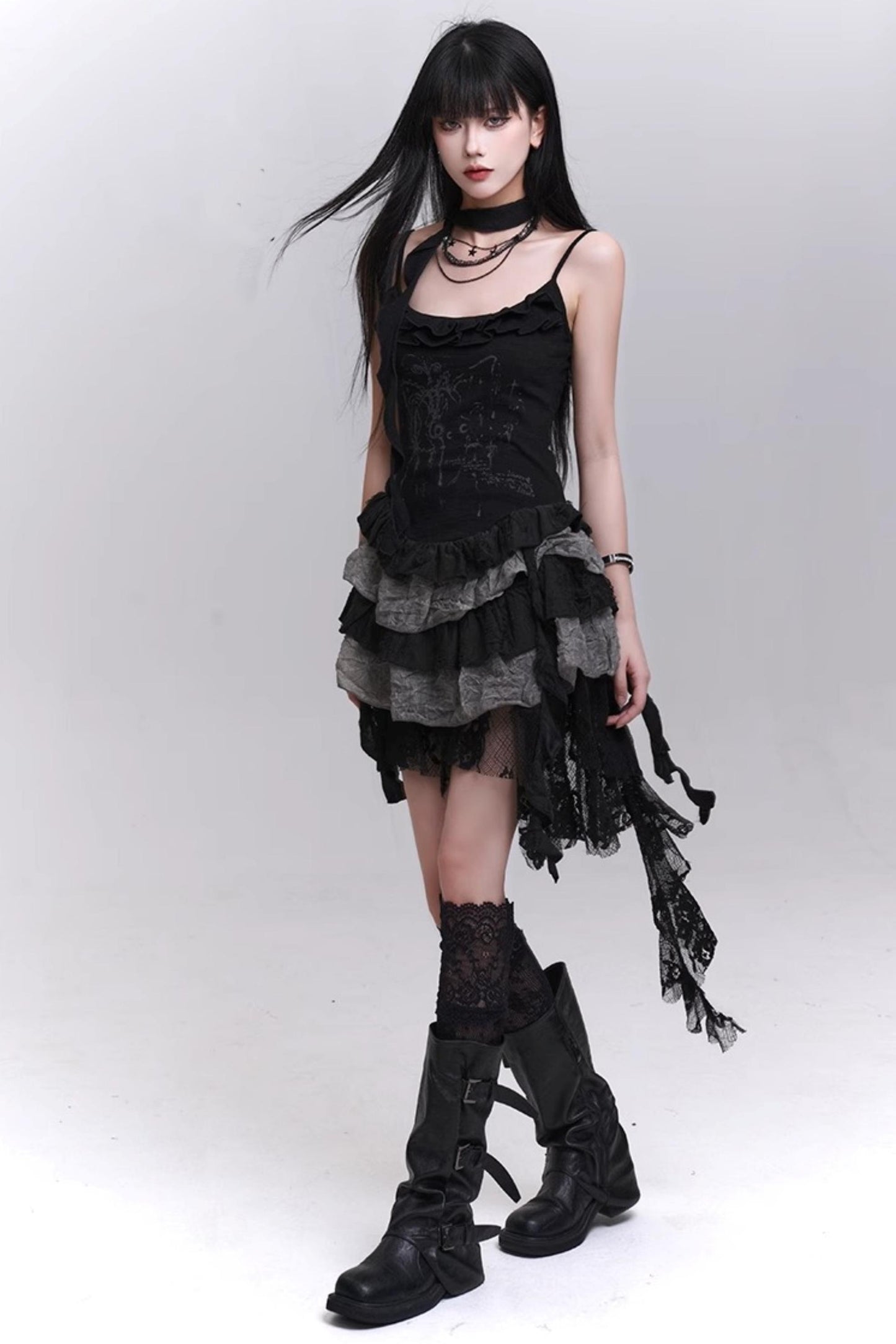 Summer Lace Halter Skirt