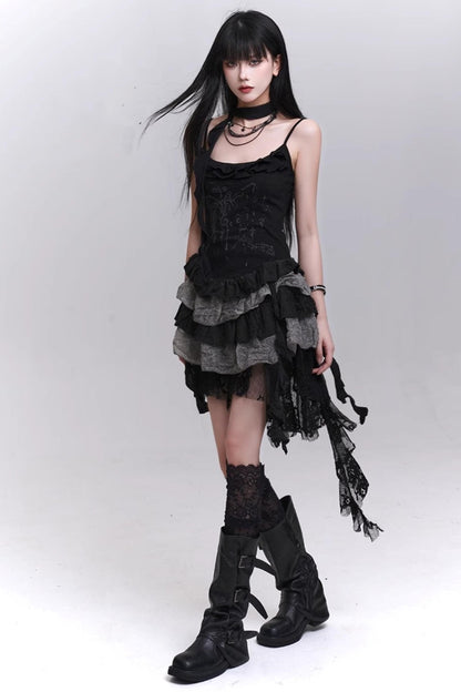 Summer Lace Halter Skirt