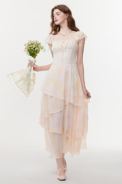 Summer Irregular Waist Skirt Dress