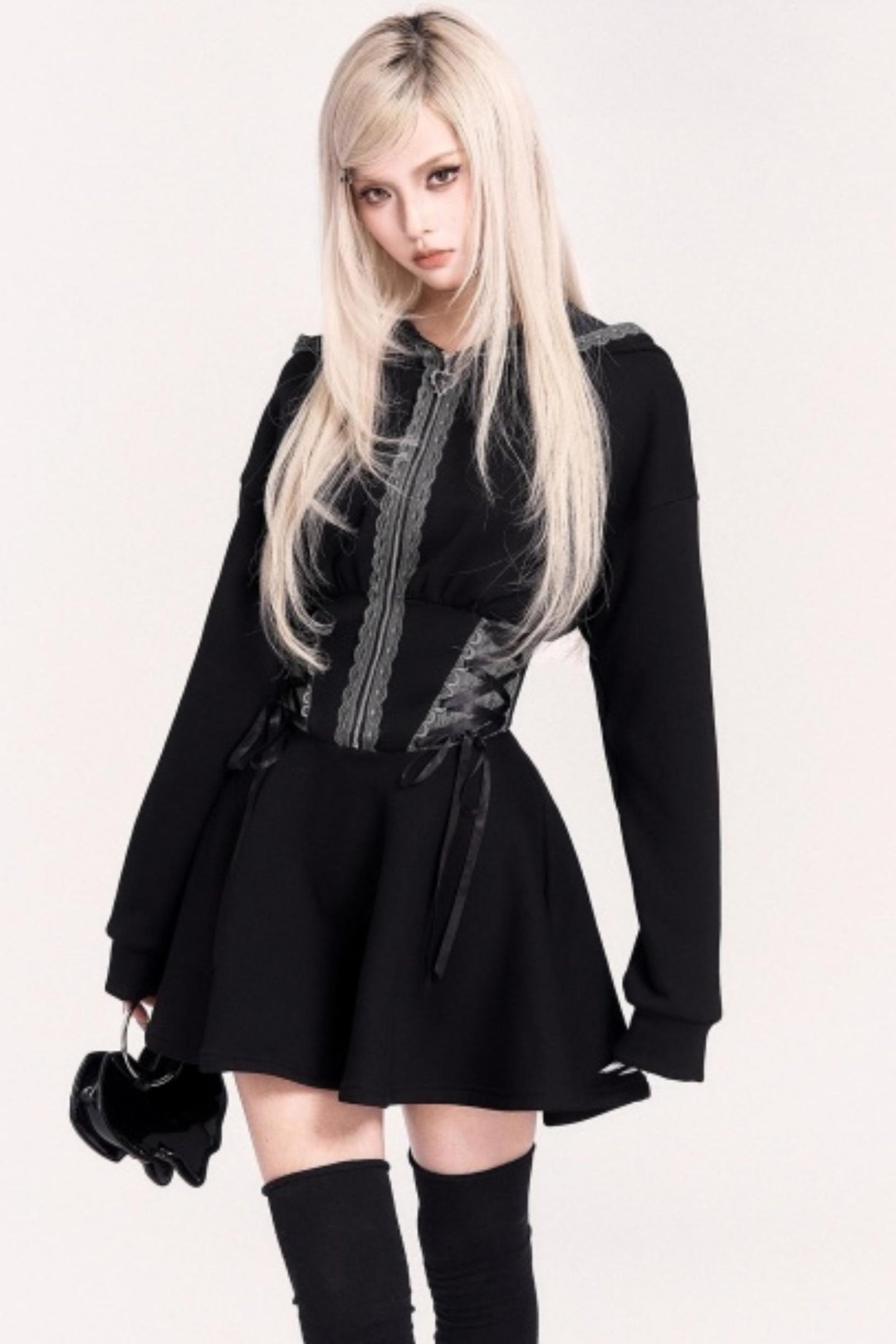Moonlit Witch Hooded Dress