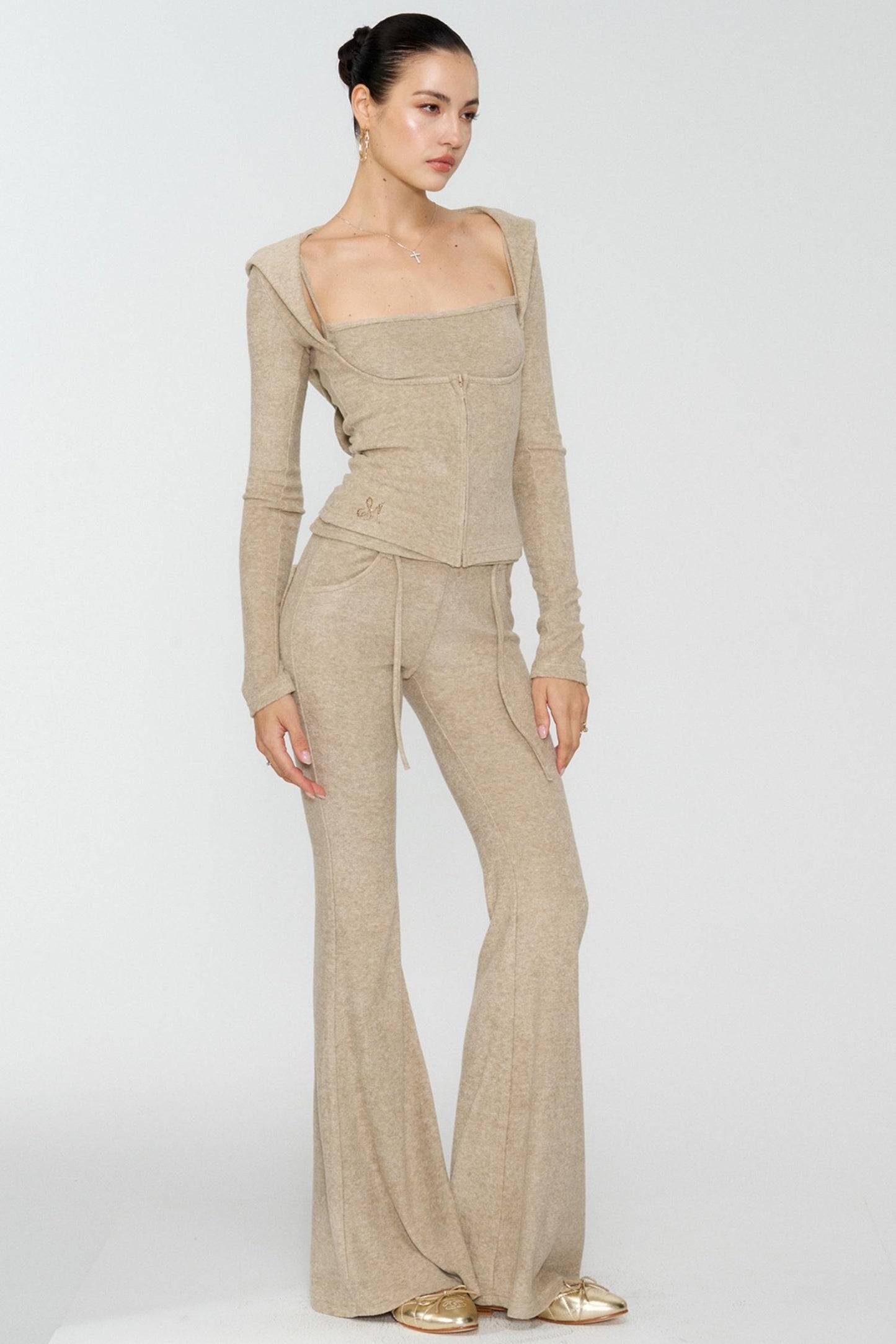 Girl Devil Horn Fleece Set-Up