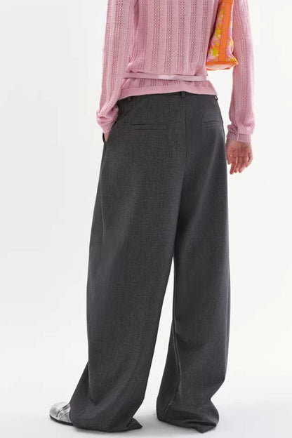 Pleated Drape Scimitar Pants