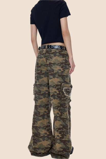 High Street Camouflage Cargo Pants