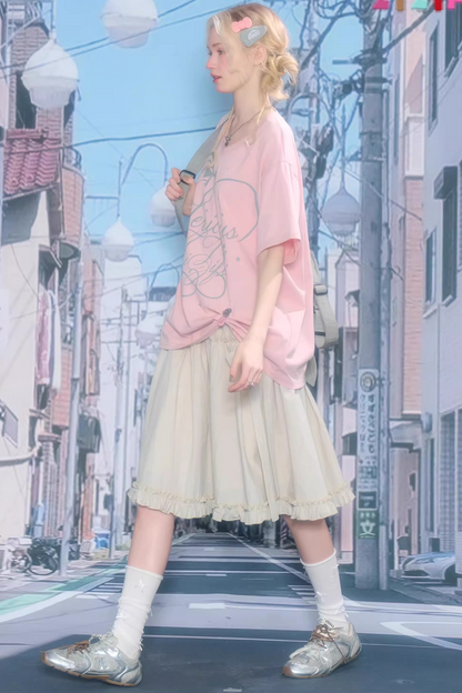 Star Falling V-Neck Top