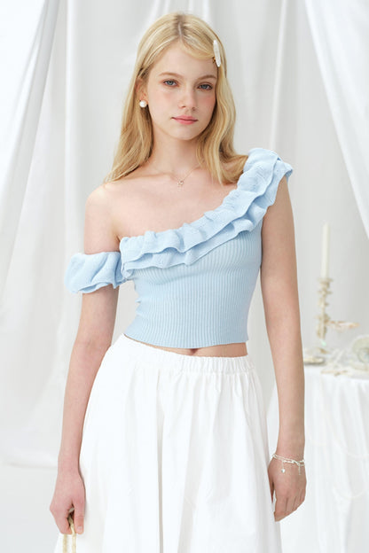 One-Shoulder Knit Top