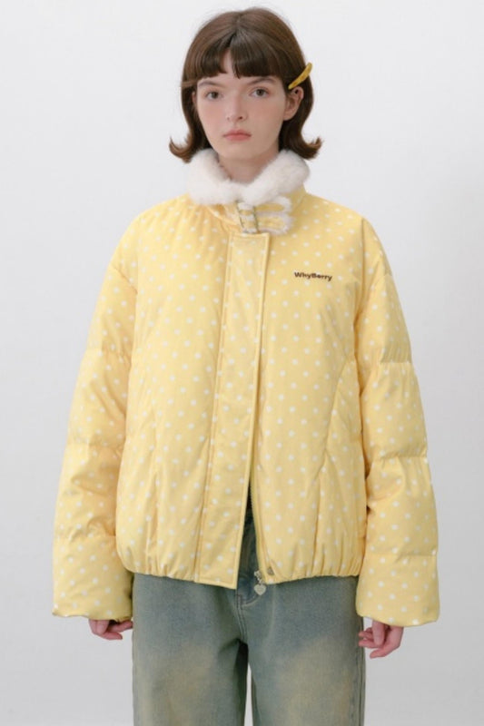 Polka Dot Down Jacket
