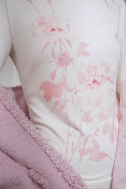 Velvet Cherry Apricot Blouse