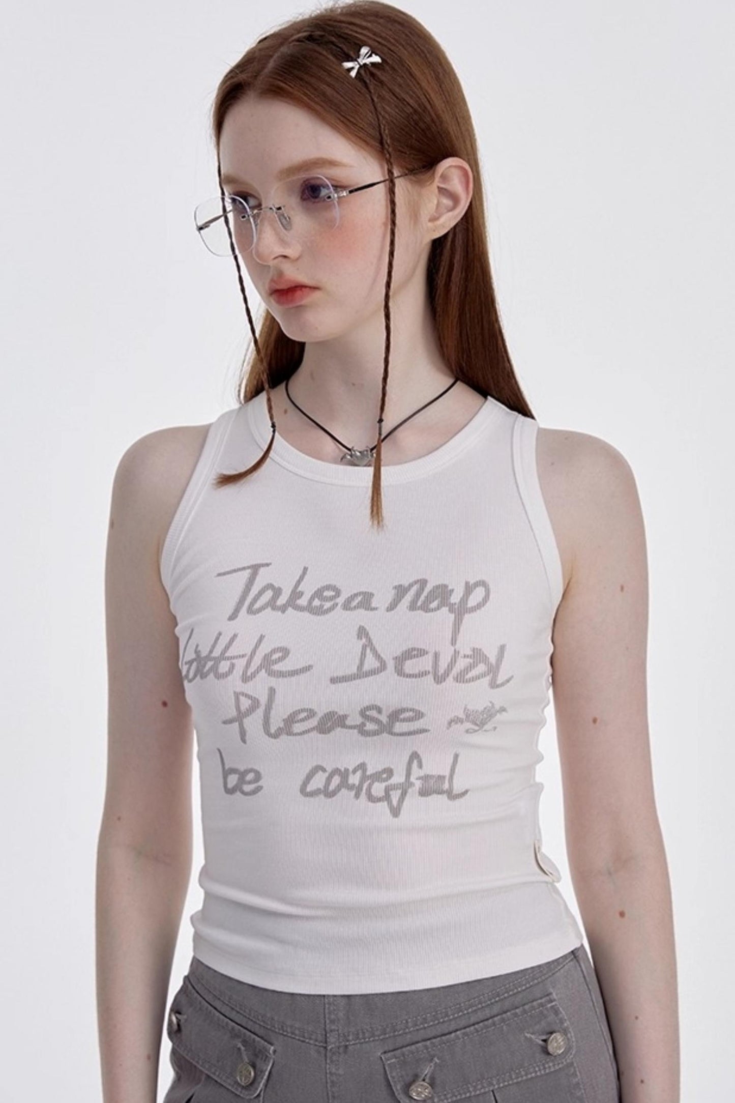 Monogram Racer Tank Top