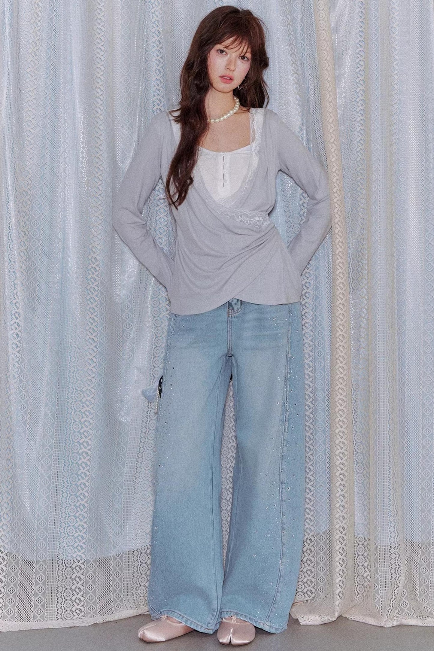 Tencel Lace Swing Top