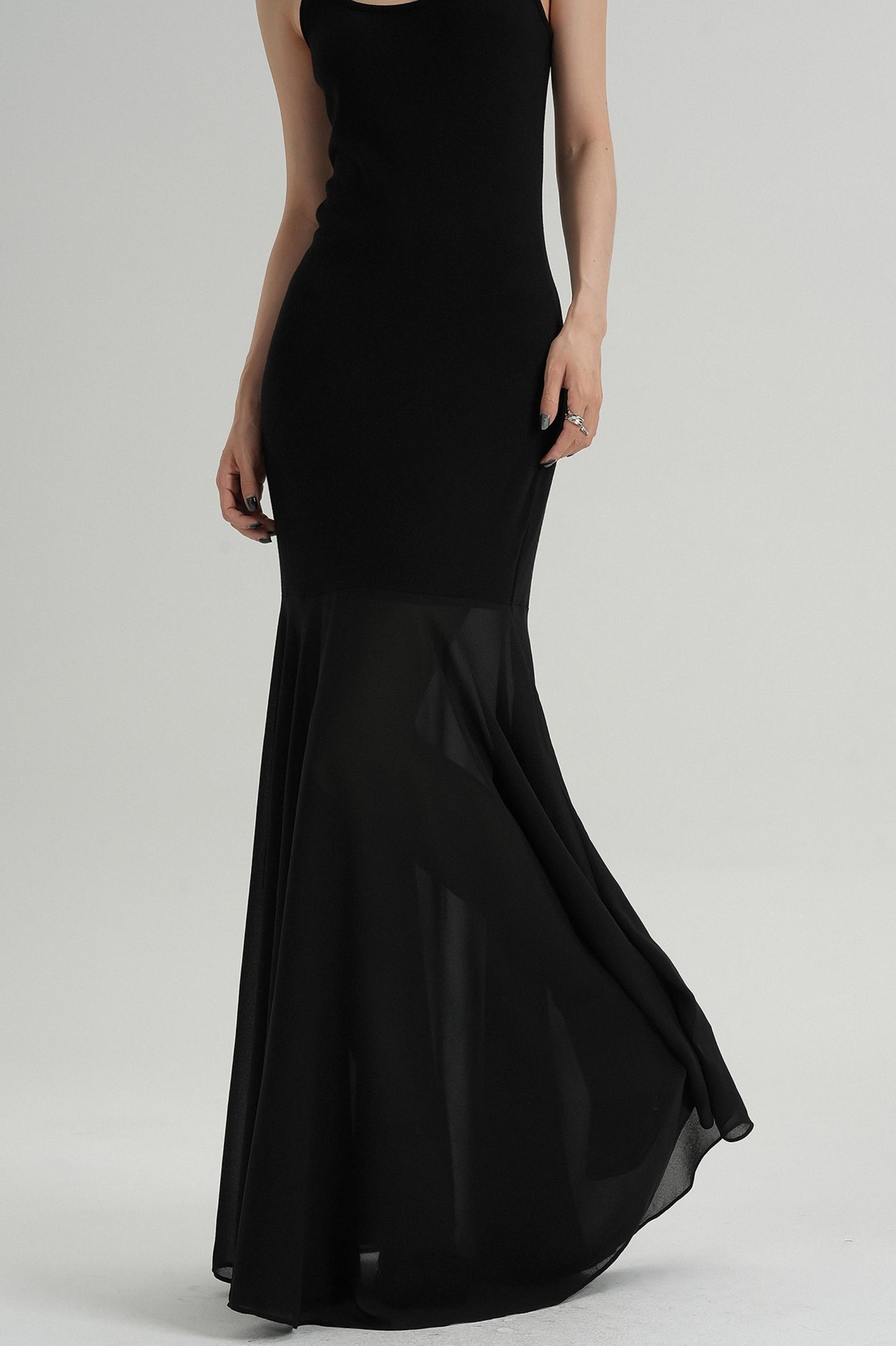 Summer Fishtail Halter Dress