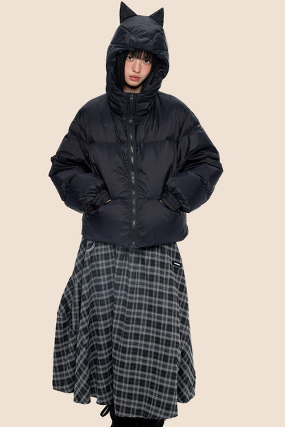 Winter White Short Down Jacket