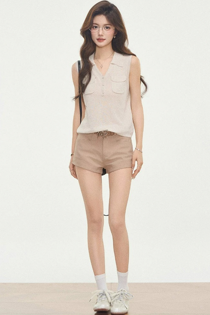 Knitted Three-Piece Summer Set-Up