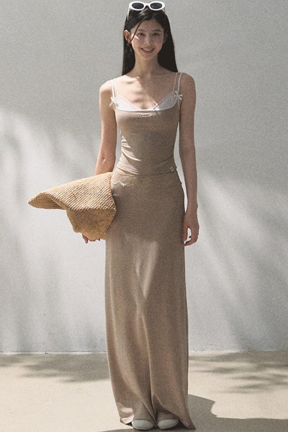 Stretch Chambray Camisole Set