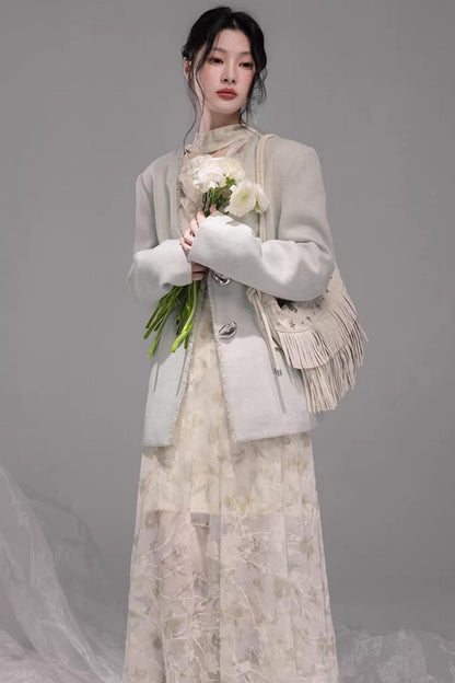 Teal Green Hemp Blazer