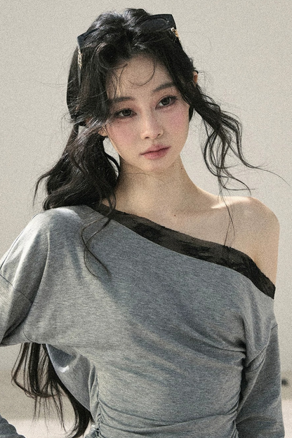 Asymmetrical Lace Summer Top