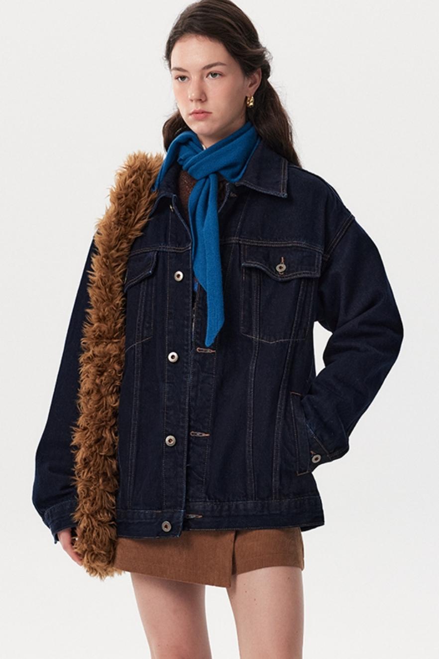 Classic Denim Lapel Jacket