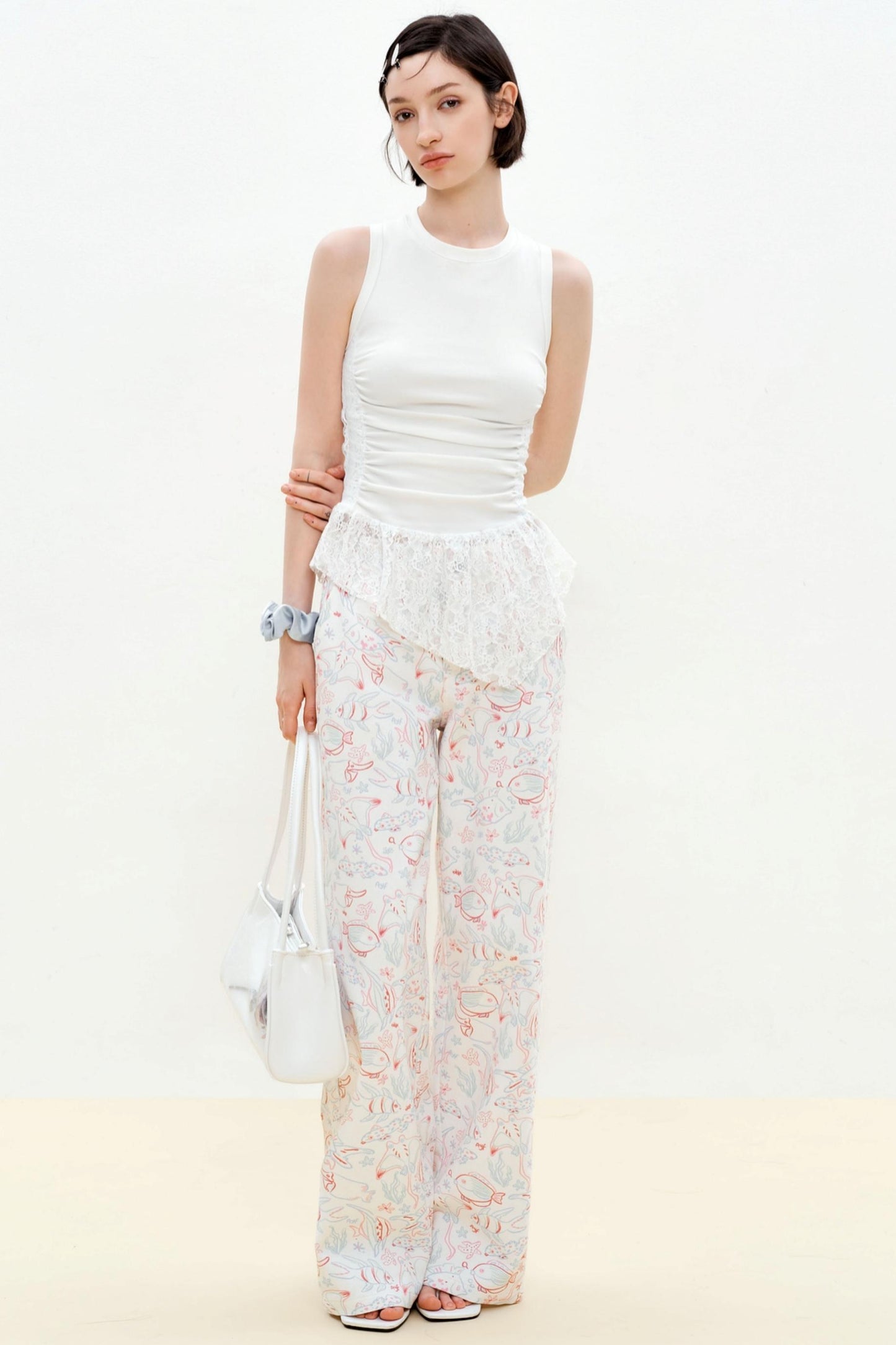 Summer Lace Asymmetrical Vest