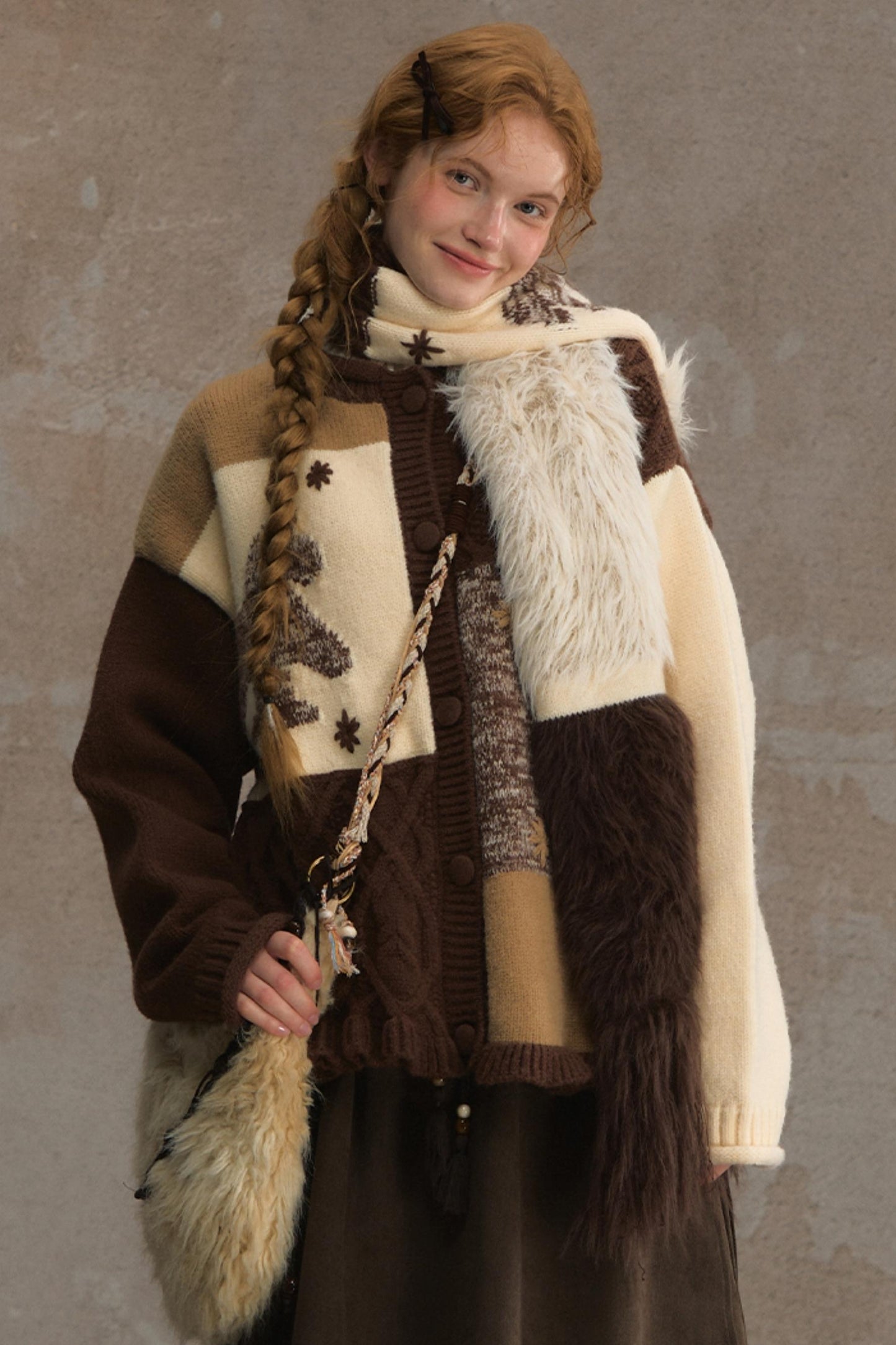 Wilderness Floral Jacquard Scarf