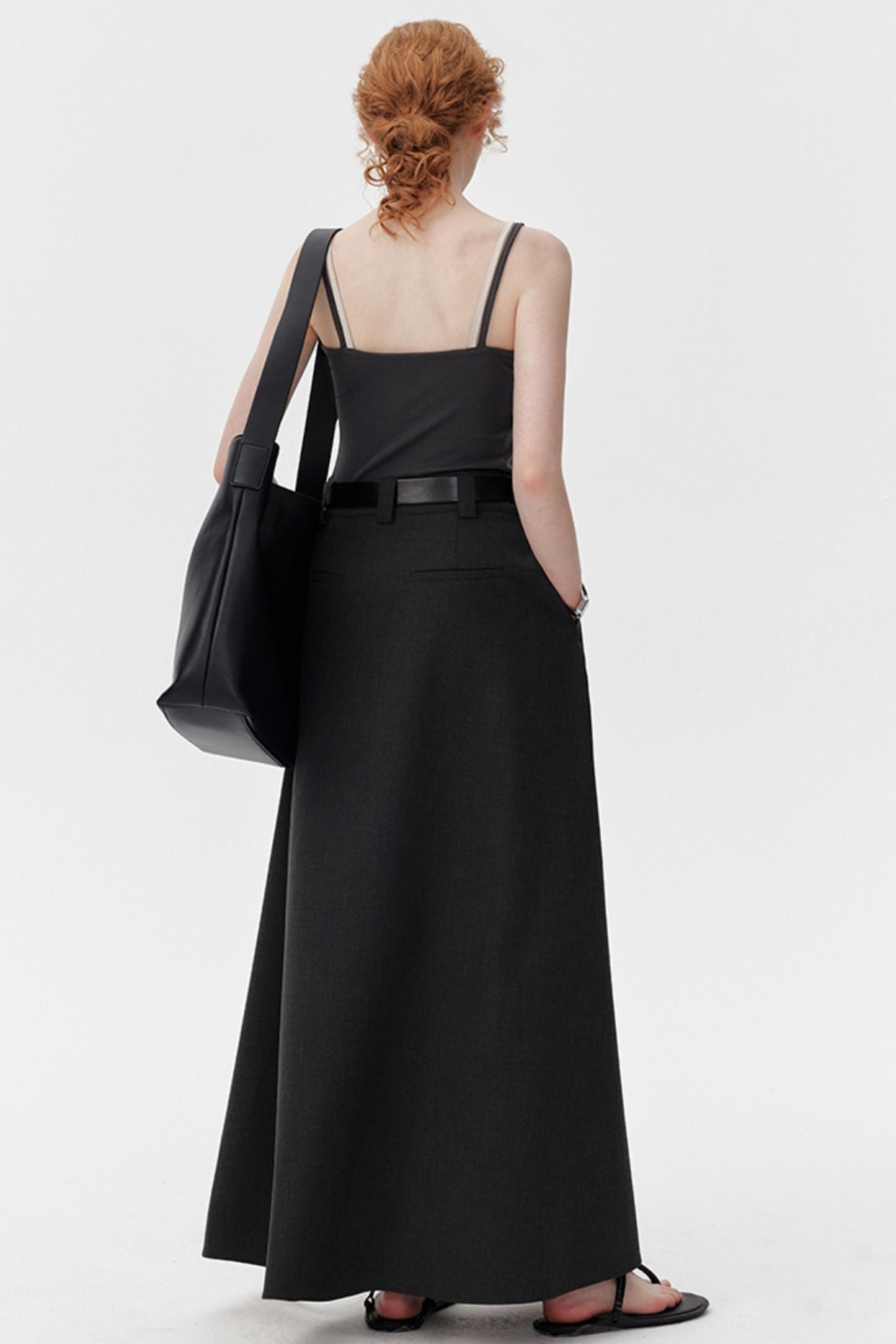 Tall Black Flare Skirt