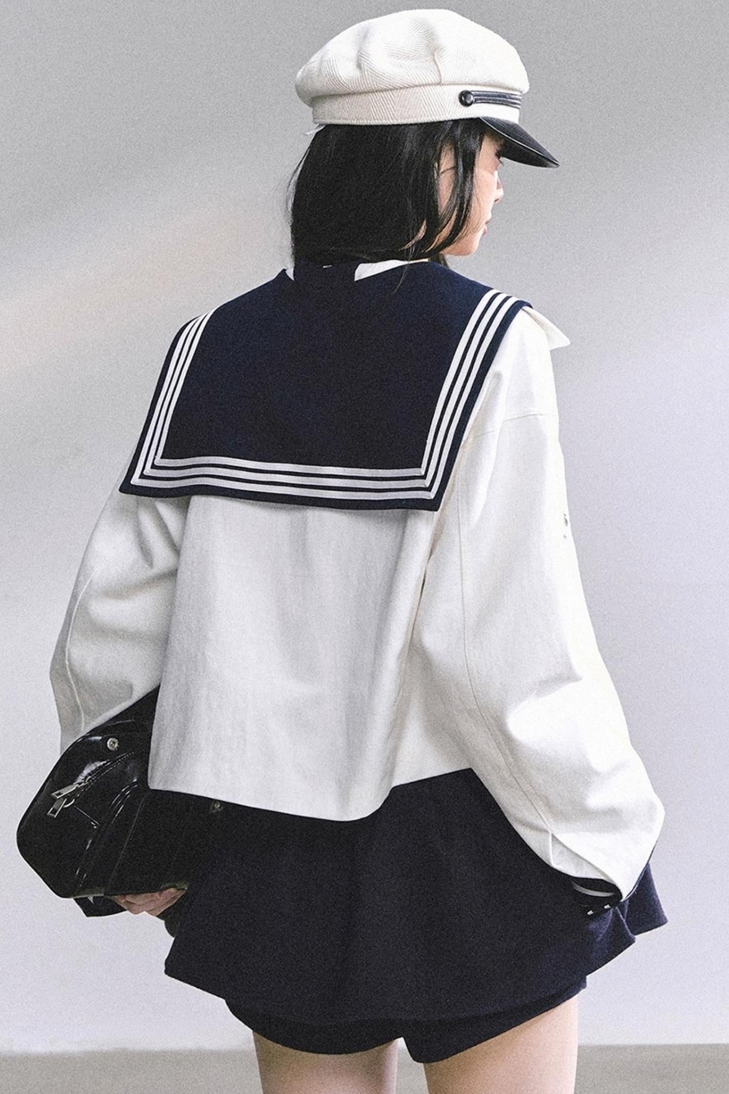 Luxury Denim Cargo Jacket