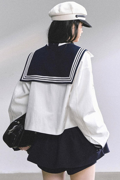 Luxury Denim Cargo Jacket