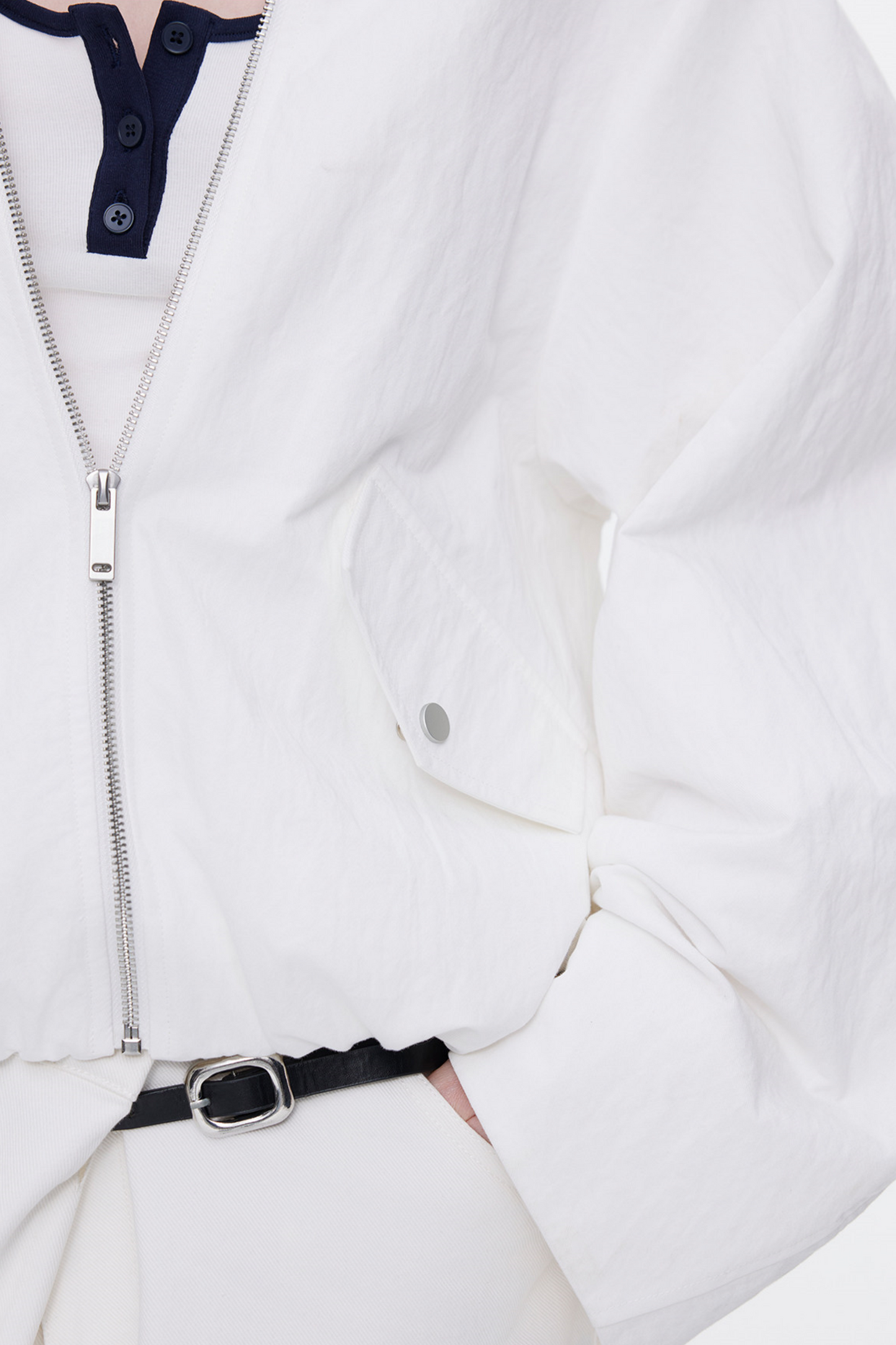 Simple Pleated Cocoon Coat