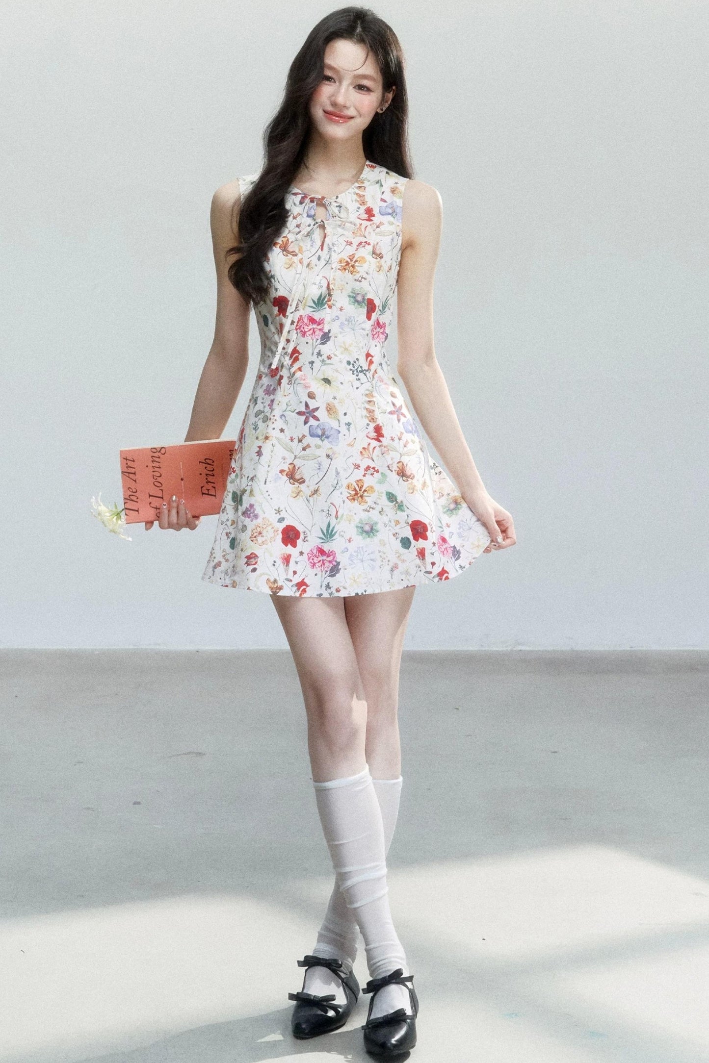 Pastoral Floral Cotton Dress