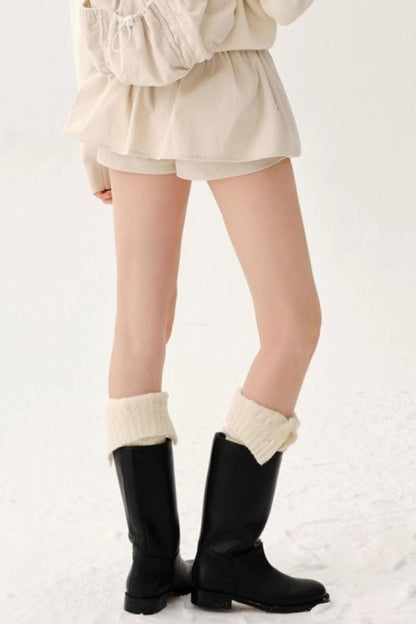 Heavy Wool Blend Slouch Socks