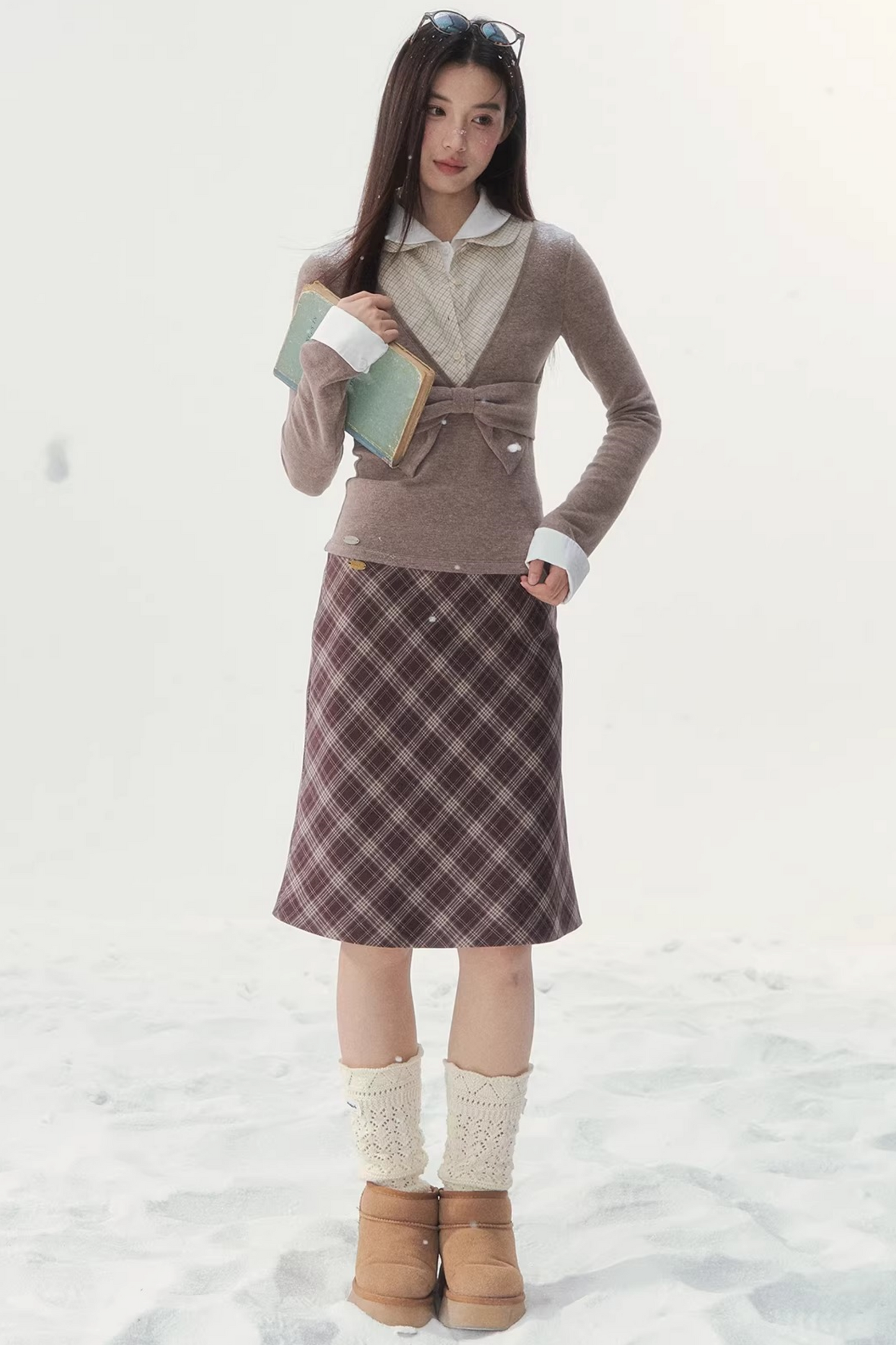 Doll Collar Three-Piece Top