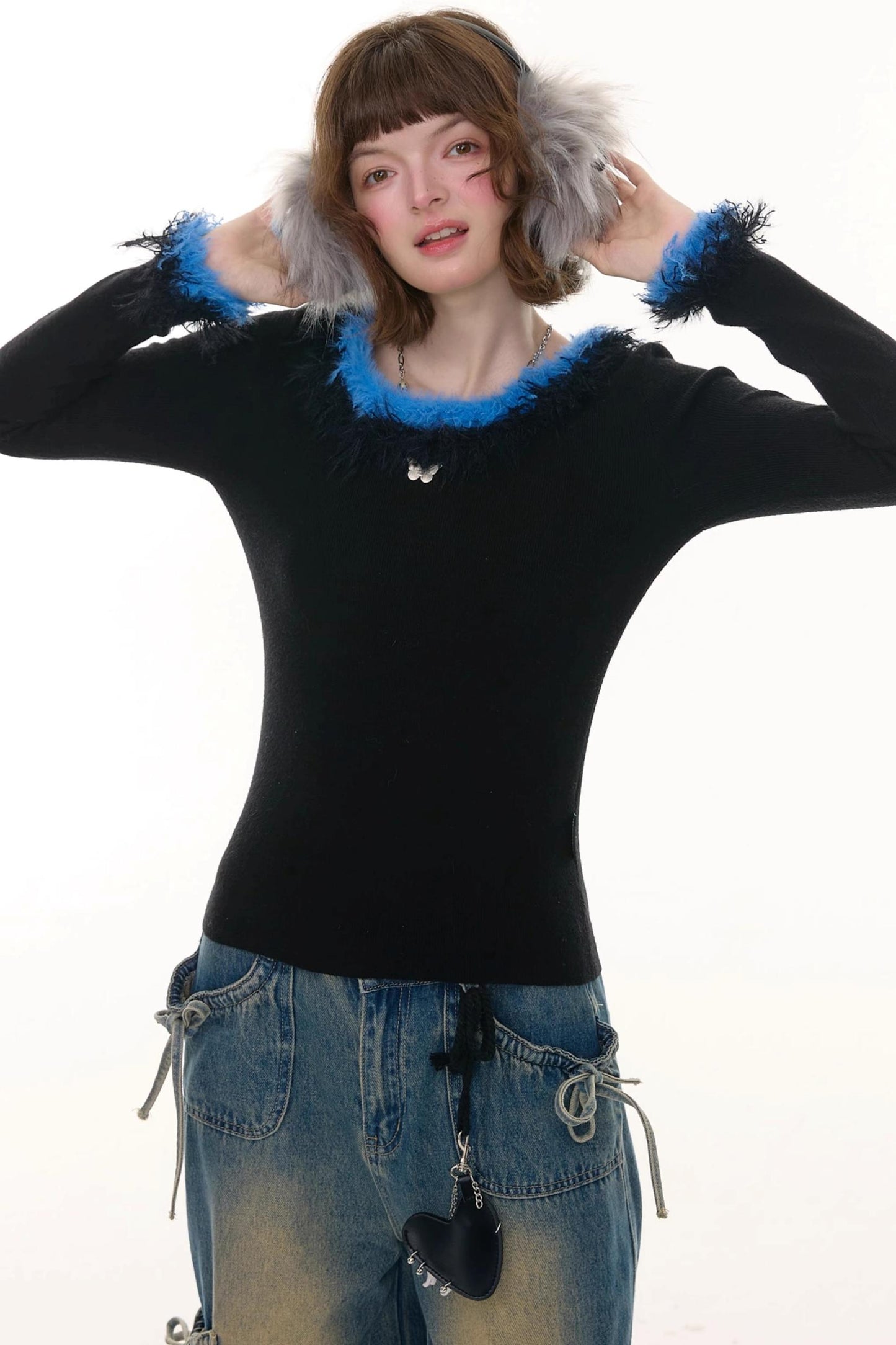 American Retro Knitted Sweater