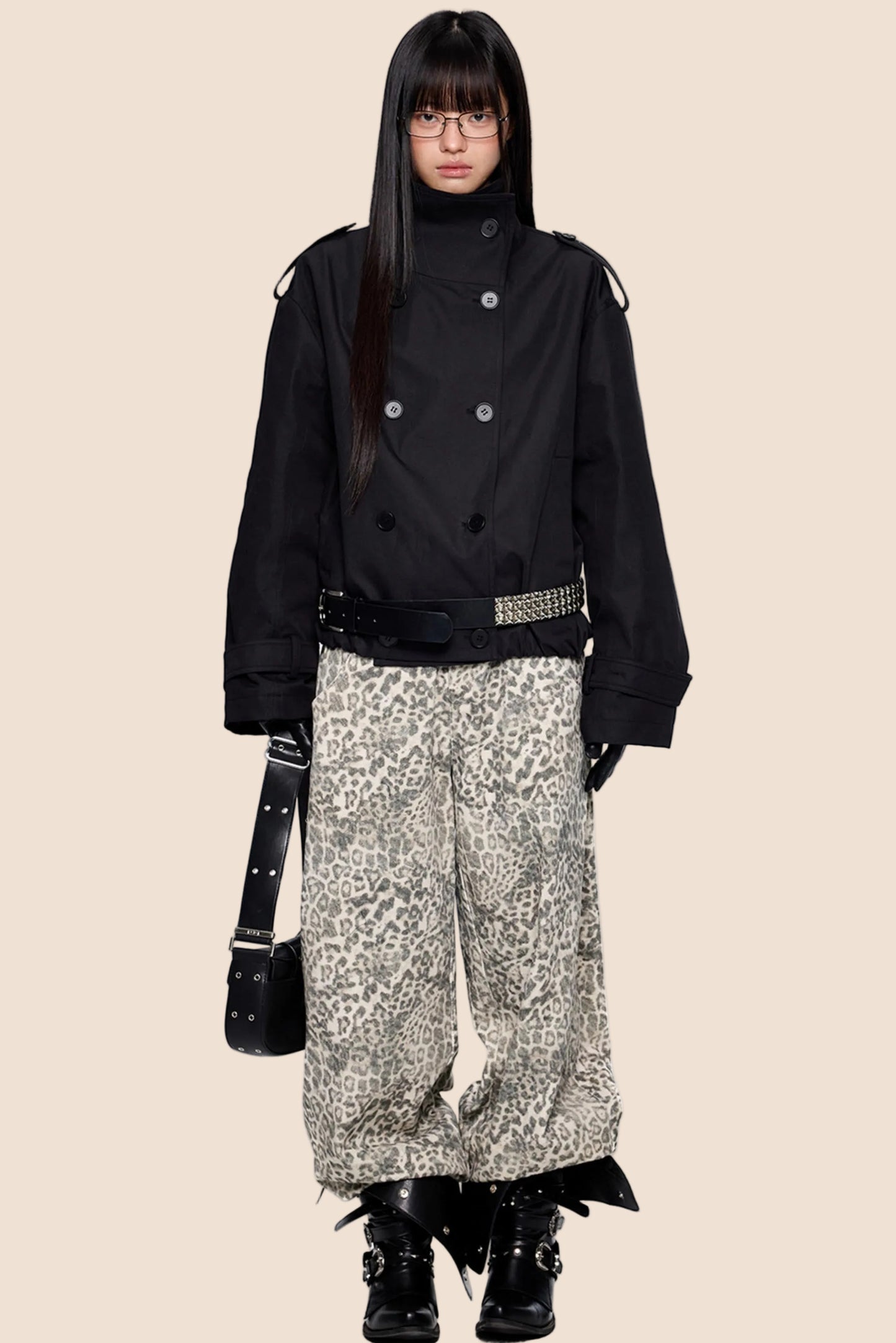 Double-Breasted Retro Trench Coat