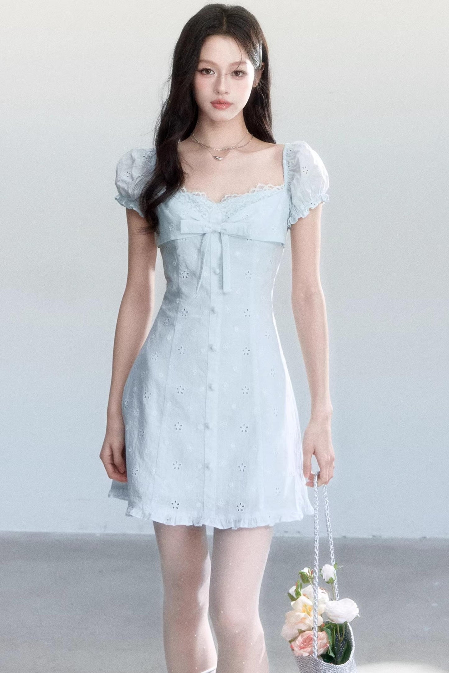 Light Blue Lace Dress