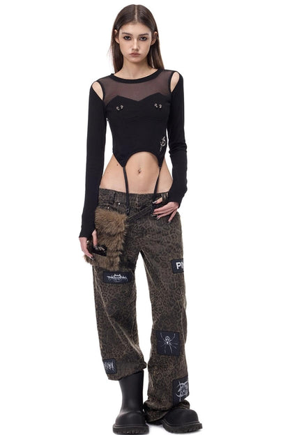 Electric Moon Mesh Top