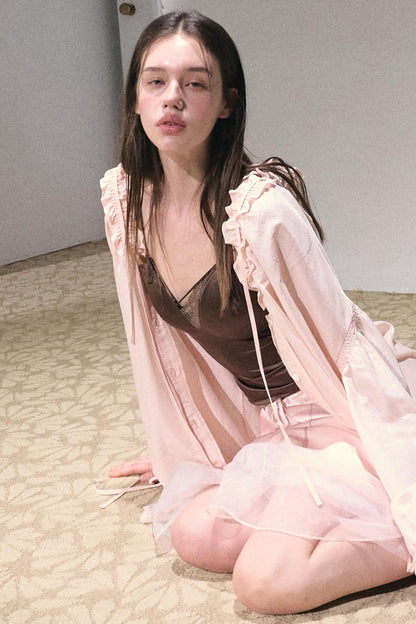 Sweet Imagination Strap-On Loose Shirt