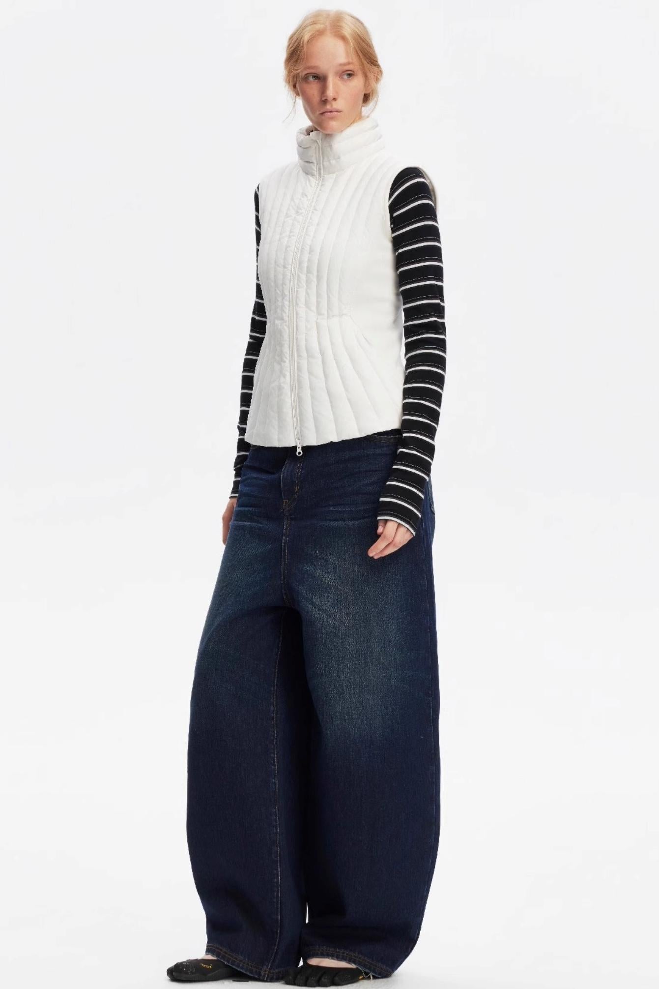 Vintage Yellow Distressed Jeans