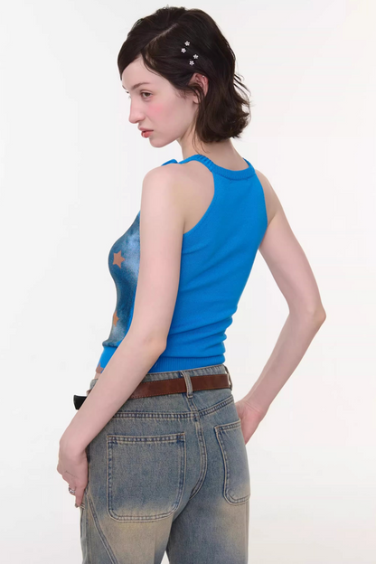 Sweet Cat Knitted Vest