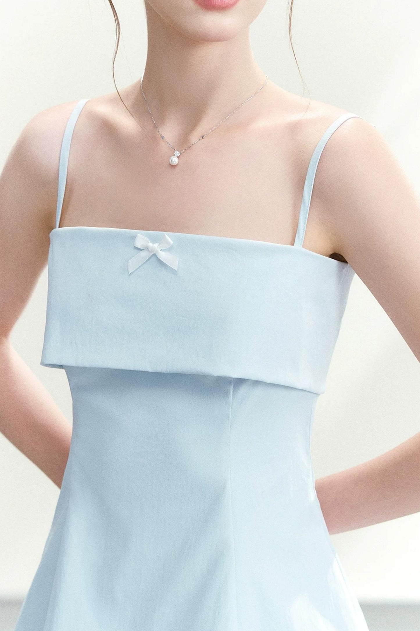 Lace Bow-Tie Camisole Top Set-Up